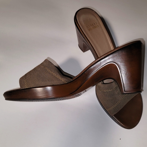 Stuart Weitzman Wedge Slides - Picture 2 of 4